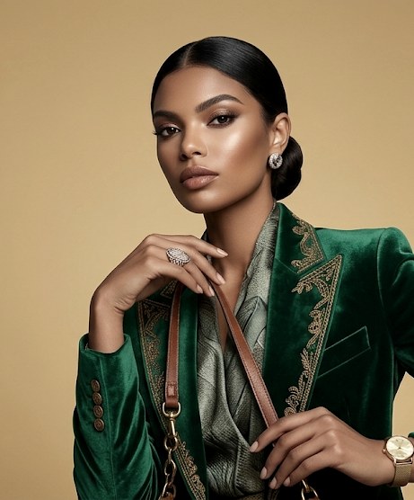 Fashion model editorial portrait